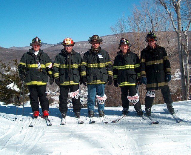 Members of the Company prepare to race at Hunter Mountain 